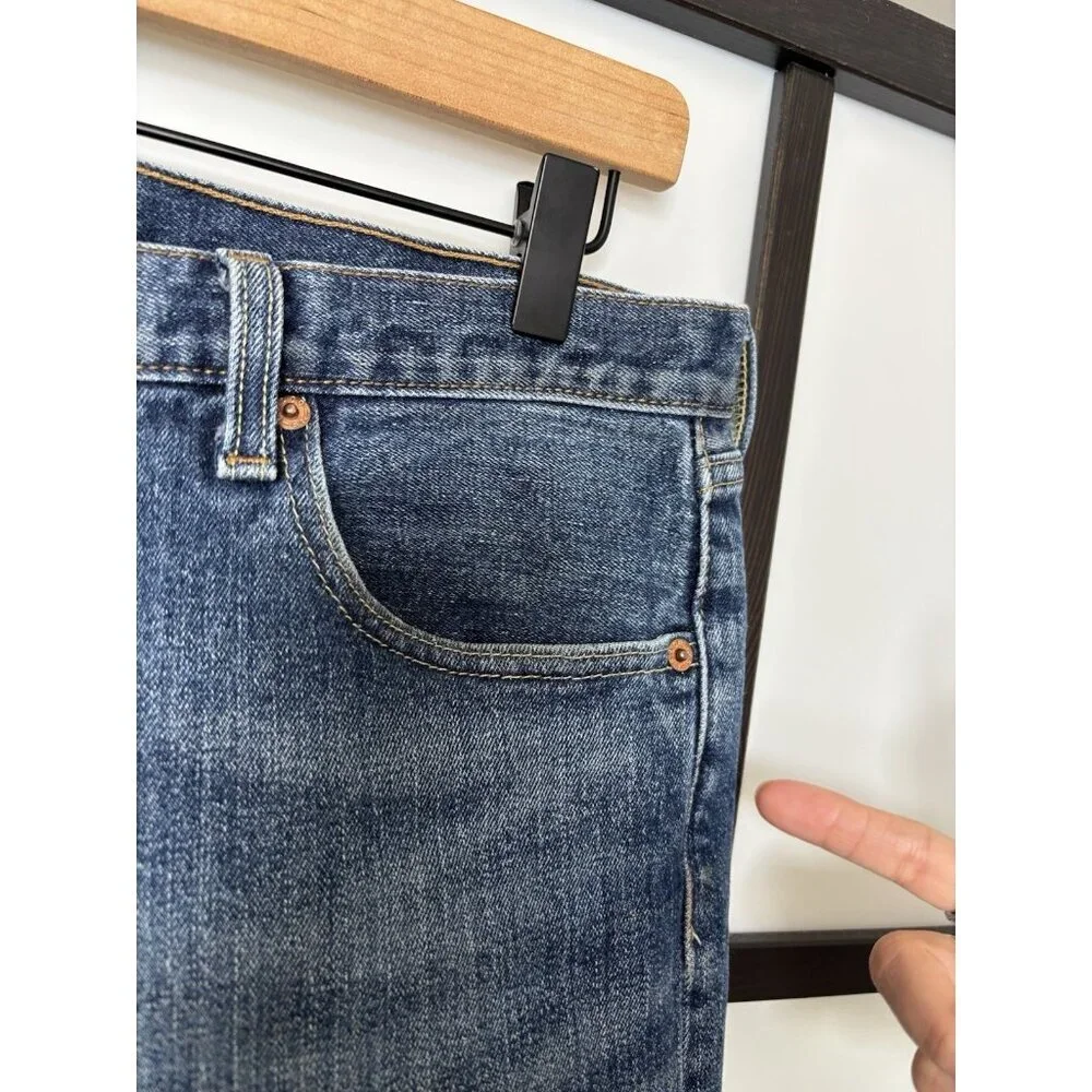 Levi's 501 Men Pants 33X32 Denim Original‎ Fit Straight Button Fly (waist 32)